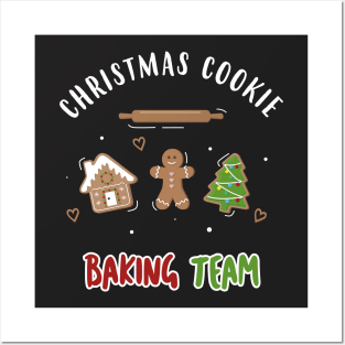 Christmas Cookie Baking Team Gingerbread Posters and Art